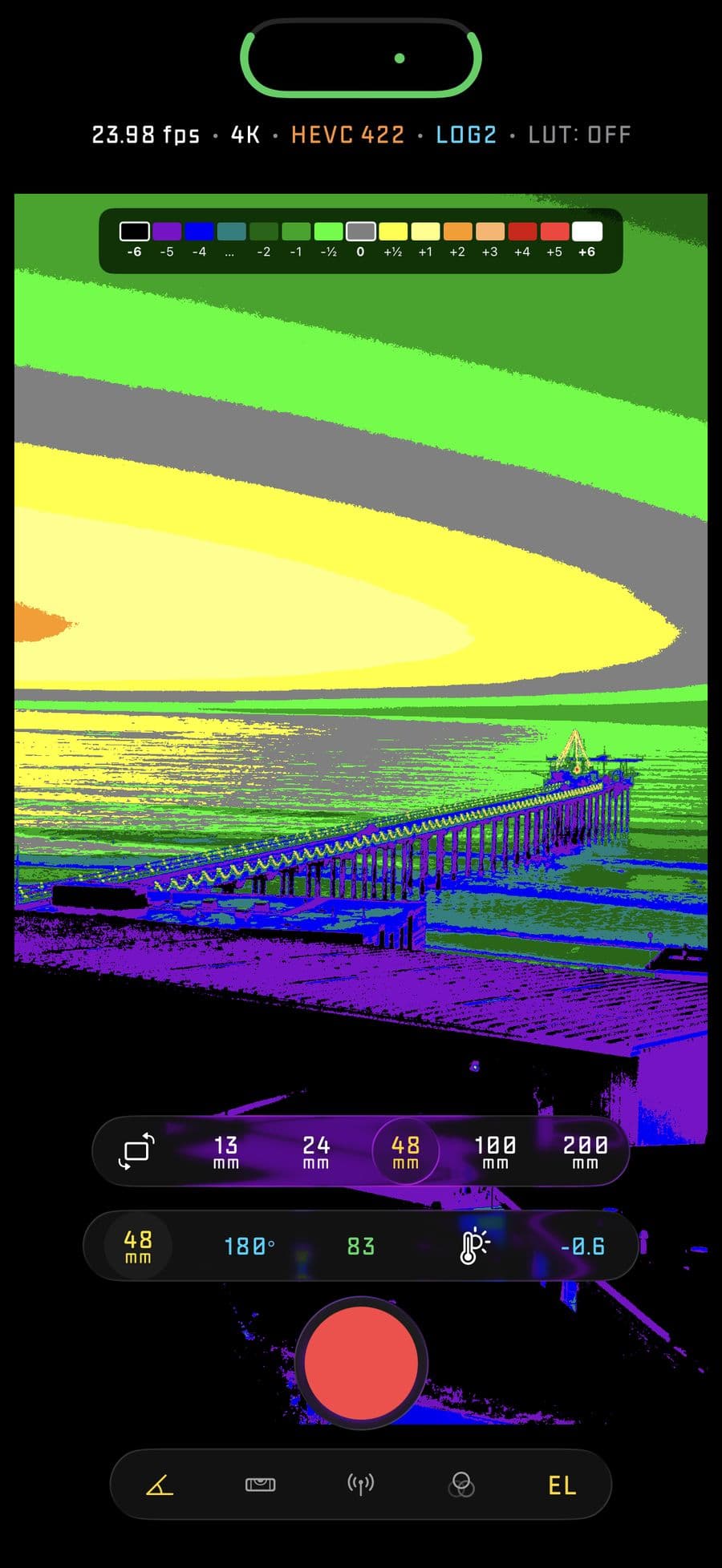 EL Zone exposure visualization in Spencer's Camera.